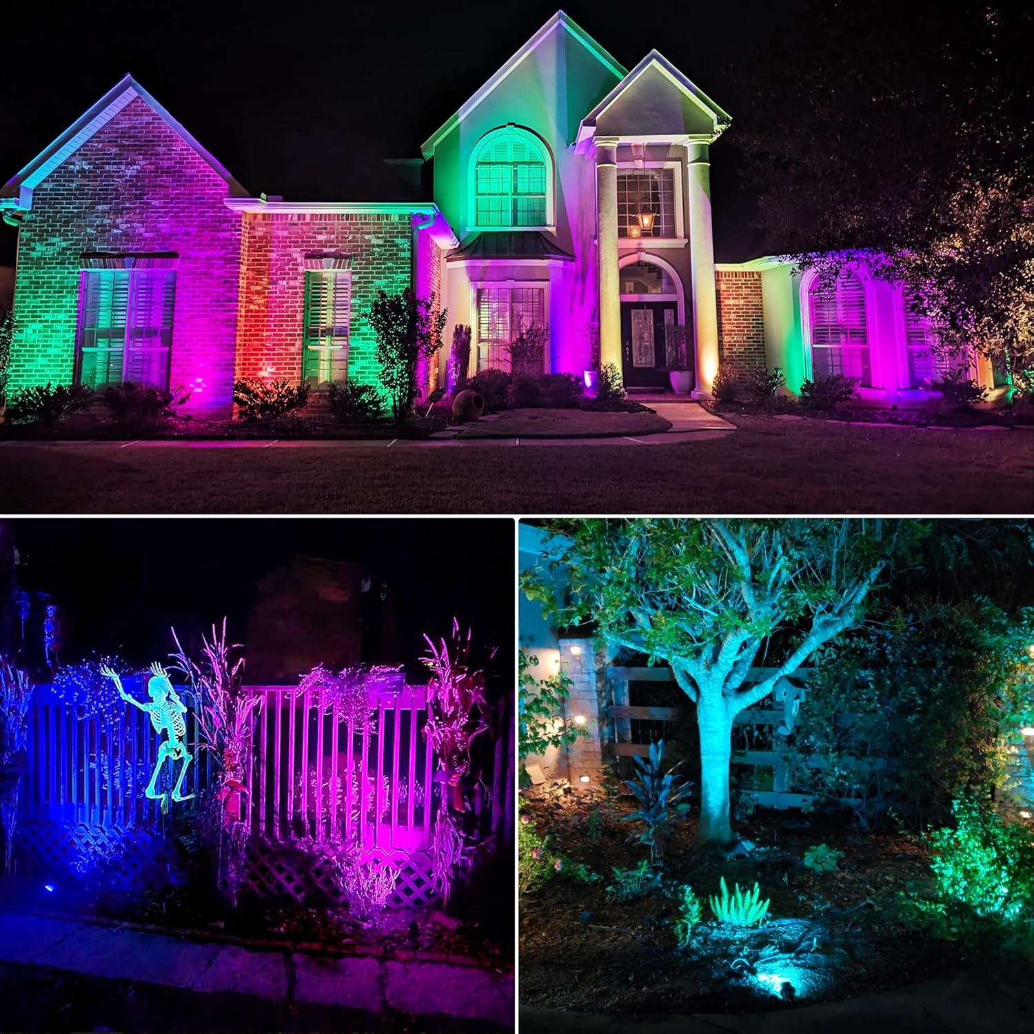 LED Landscape Lighting Kit Color Changing Waterproof Landscape Lights