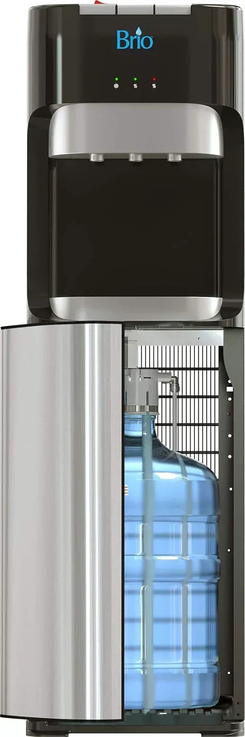 Bottom Loading Water Cooler Dispenser for 5 Gallon Bottles 3 Temperatures with Hot Room Cold Spouts