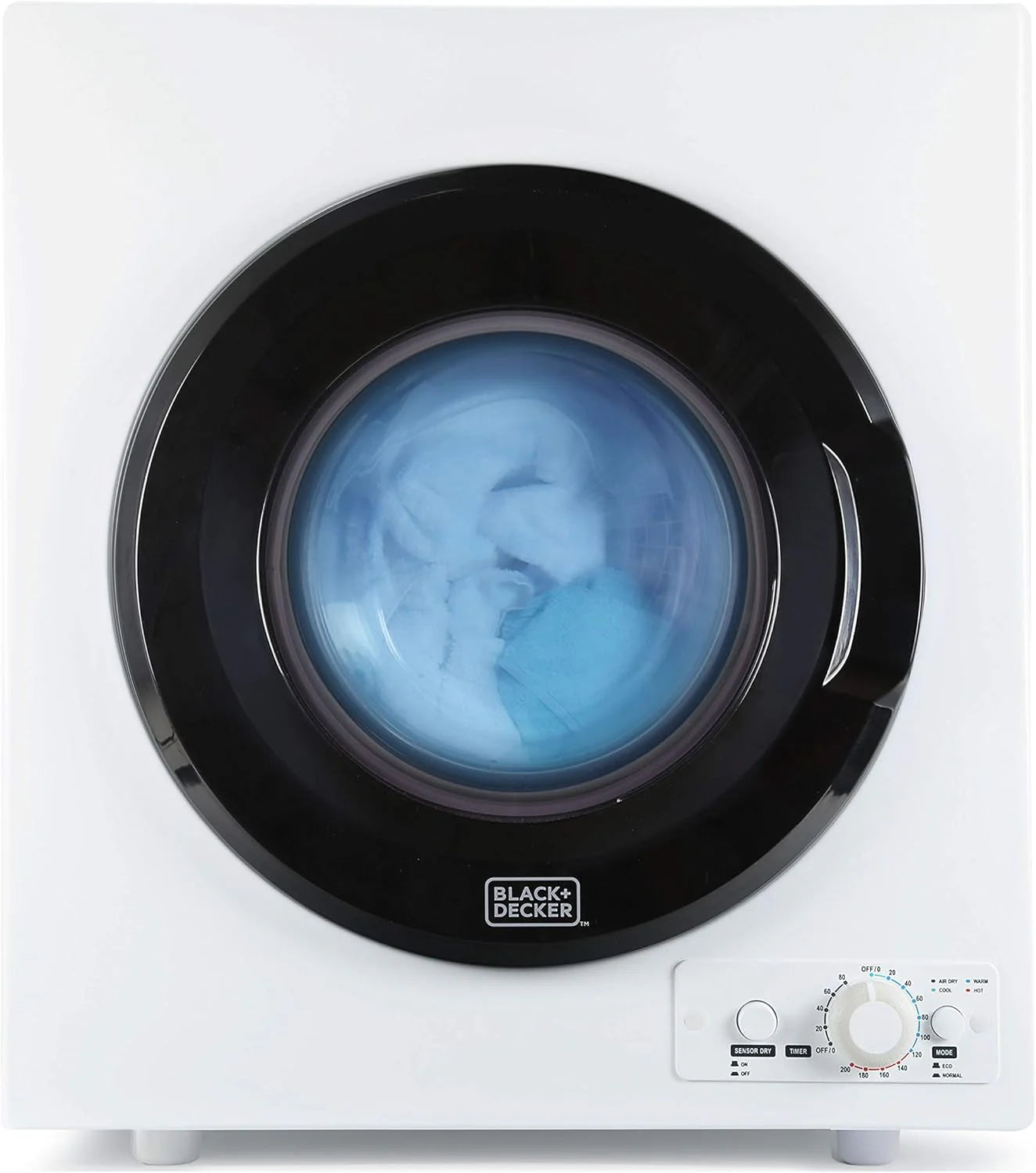 Compact Clothes Dryer, 1.5 Cu. Ft. 850W Electric Dryer, 120V Vented Portable Dryer with Stainless Steel Drum, for 5.5 lbs. of clothing for Standard Wall Outlet