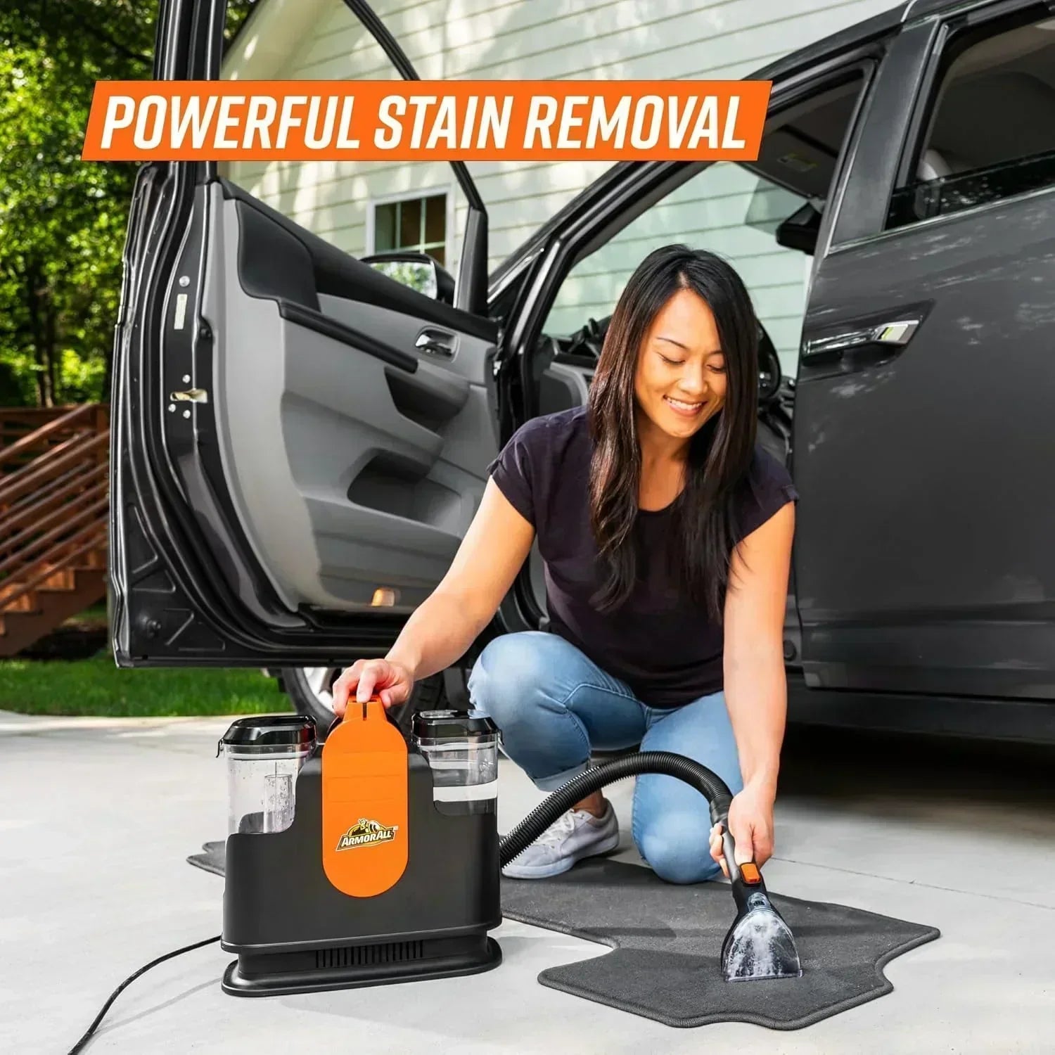 7 Amp Portable Spot Cleaner for Car Cleaning Carpet and Upholstery Stain Removal