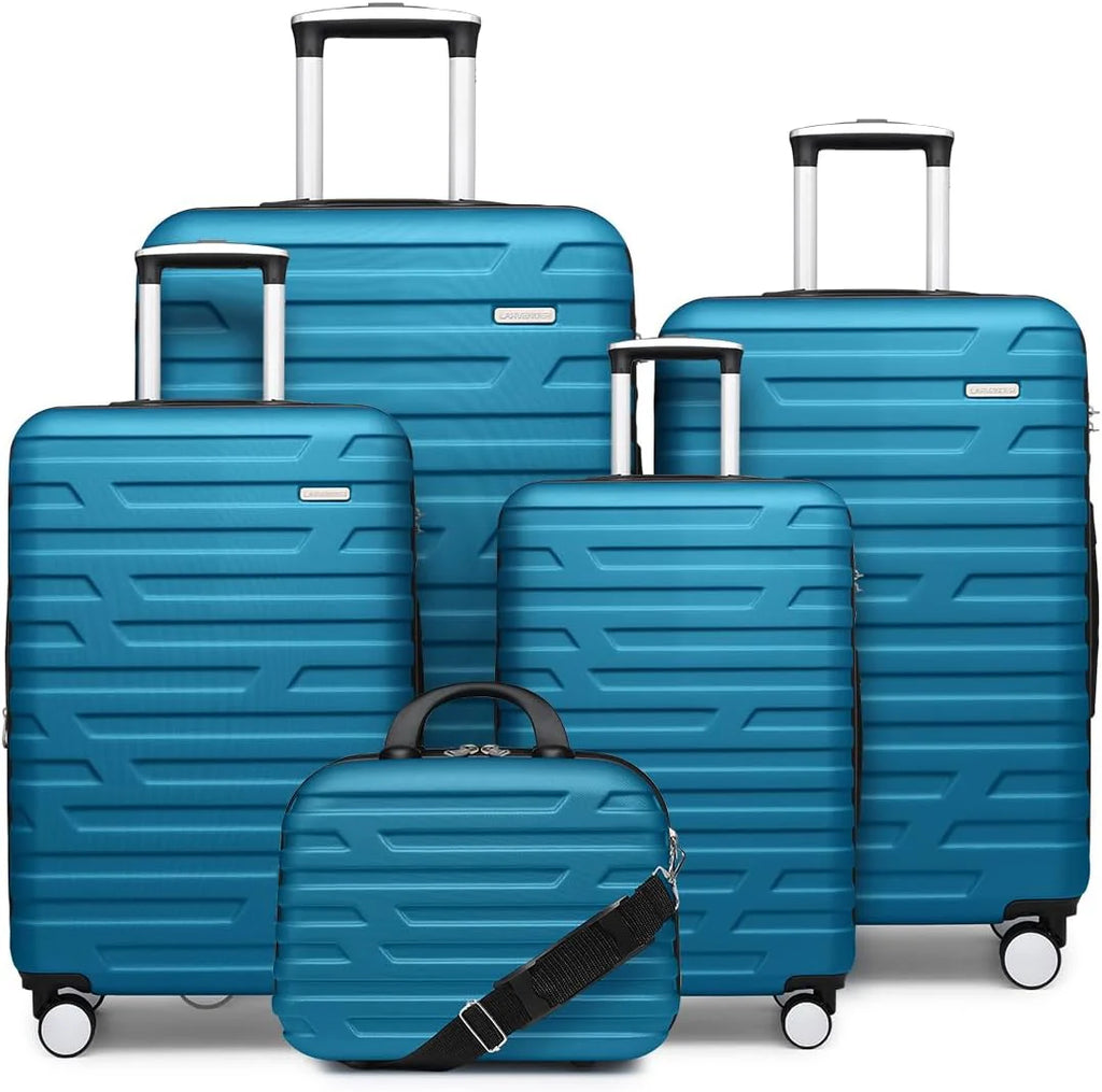 Luggage 6-piece hardshell expandable suitcase lightweight travel carry-on luggage set