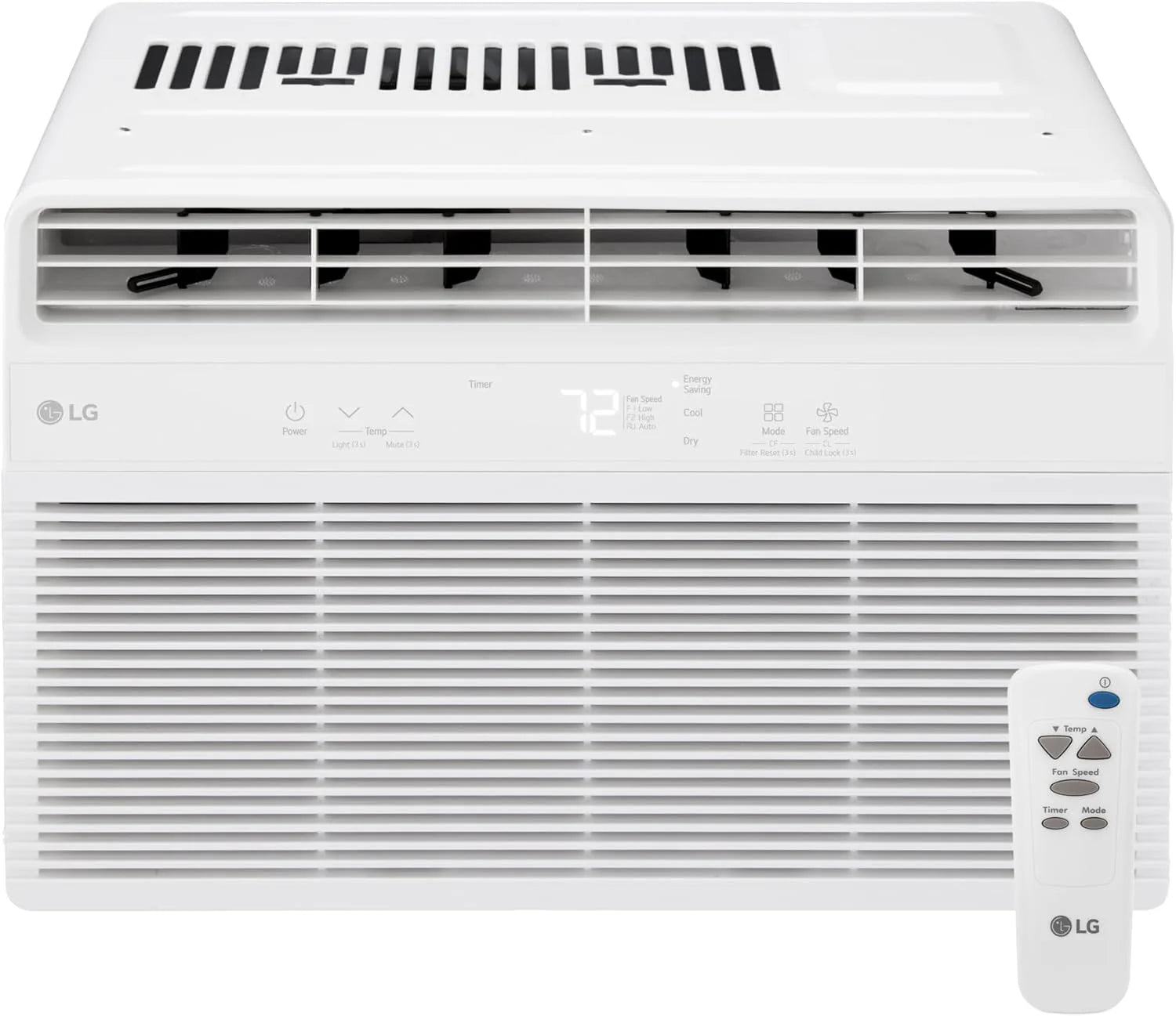 LG 6,000 BTU Window Air Conditioner, 115V, Cools 250 Sq.Ft. for Bedroom, Den