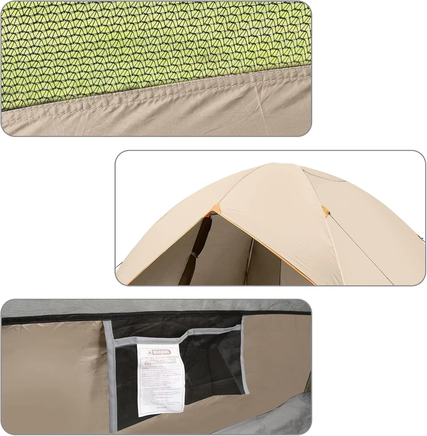 Camping Tent 2/3/4/6 Person Dome Tent Portable Camping Tent Outdoor and Backpacking Beach