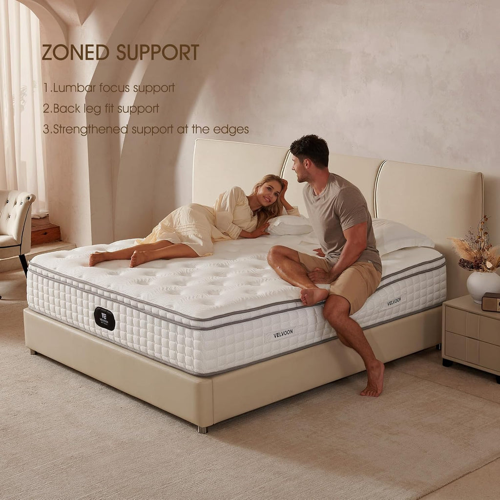 Queen Mattress,12 inch Cooling Gel Memory Foam Mattress,Cool Sleep,Pressure Relief with Medium Firm Support,Improves Sleep,CertiPUR-US Certified for Materials,No Fiberglass,Mattress in a Box