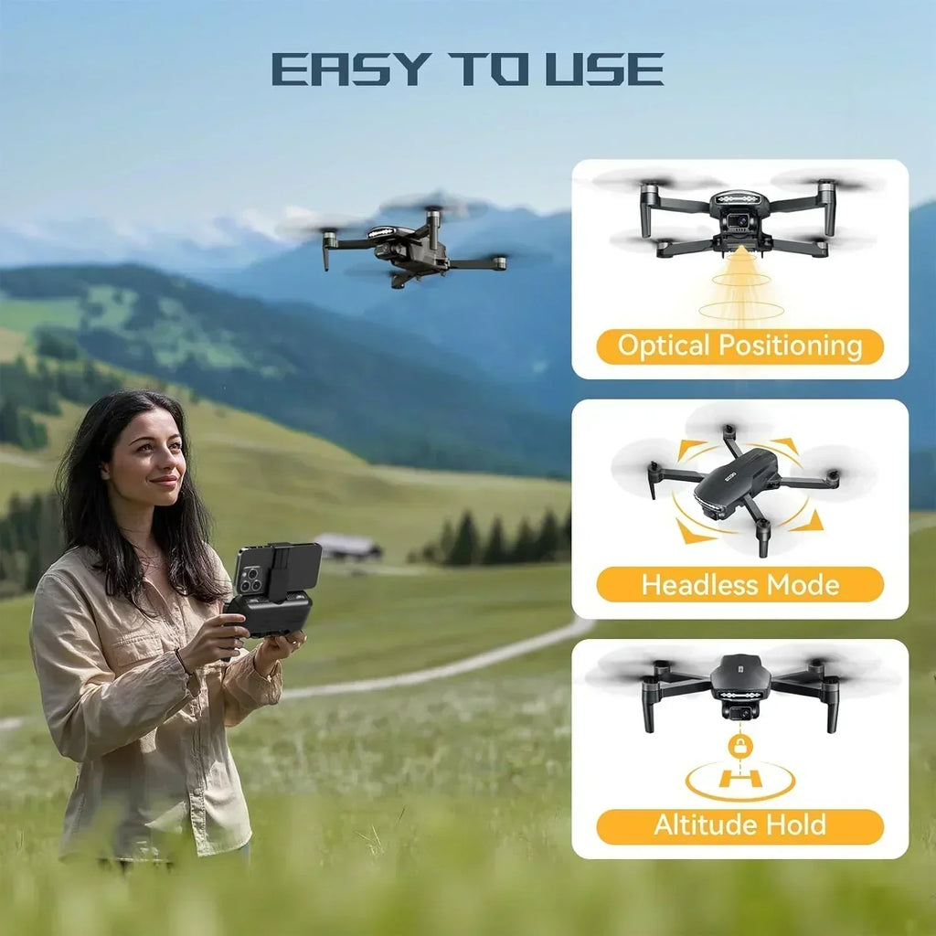 Adult Brushless Motor Drone with Camera 4K UHD Long Range FPV Video