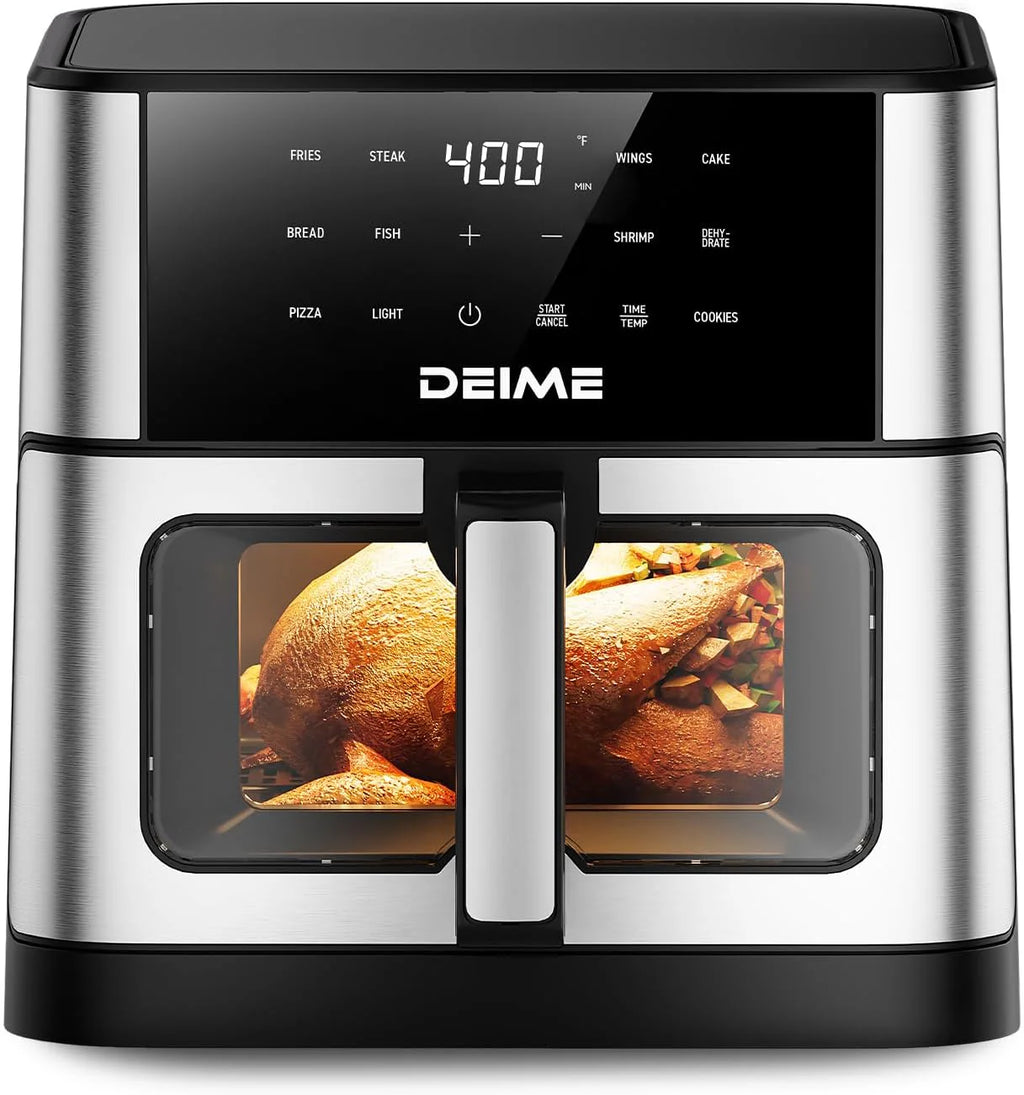 DEIME Air Fryer 10.2 QT Oilless 1700W Large Capacity Oven Air Fryers