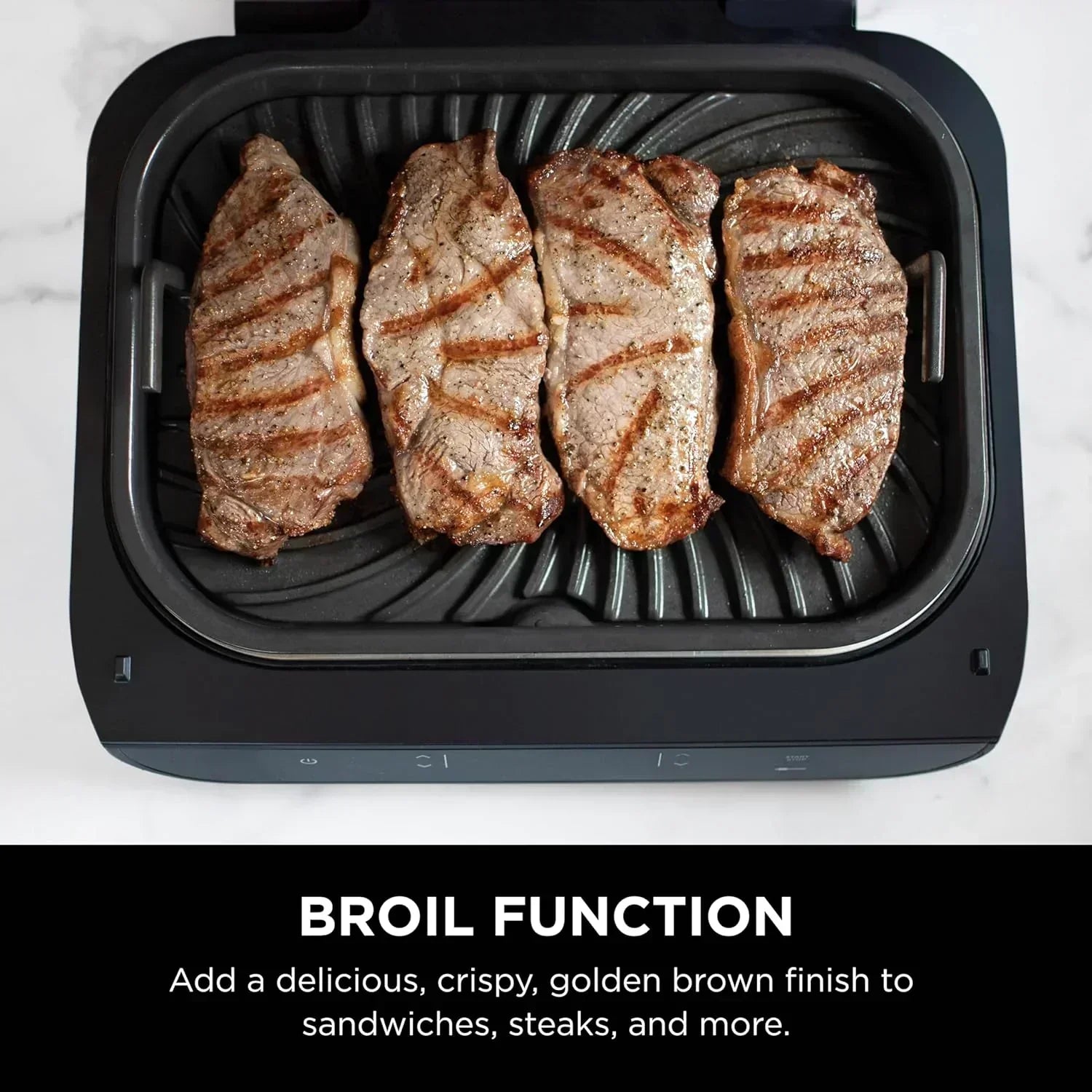 Ninja Foodi Smart XL 6-in-1 Indoor Grill with Air Fry Bake Roast Broil and Dehydrate