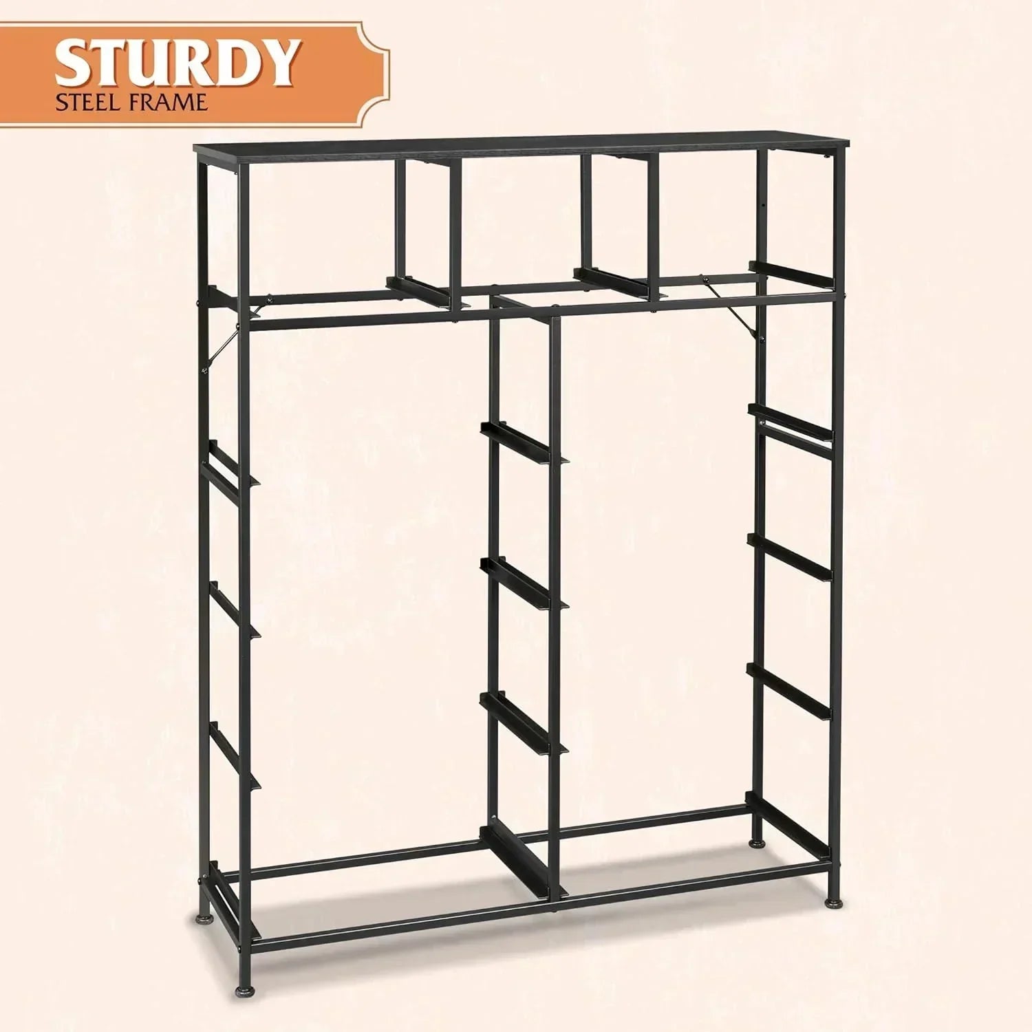 Storage Organizer Unit 11 Fabric Bins Storage Drawers Organizer Steel Frame Tall Storage Tower
