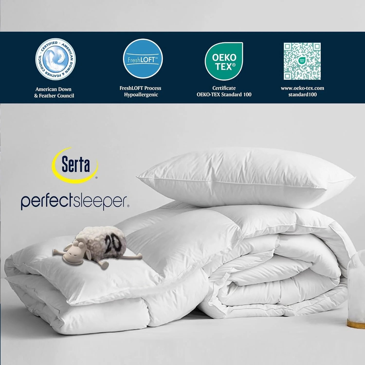 Serta Hotel Luxury Hypoallergenic Comforter Duvet Insert