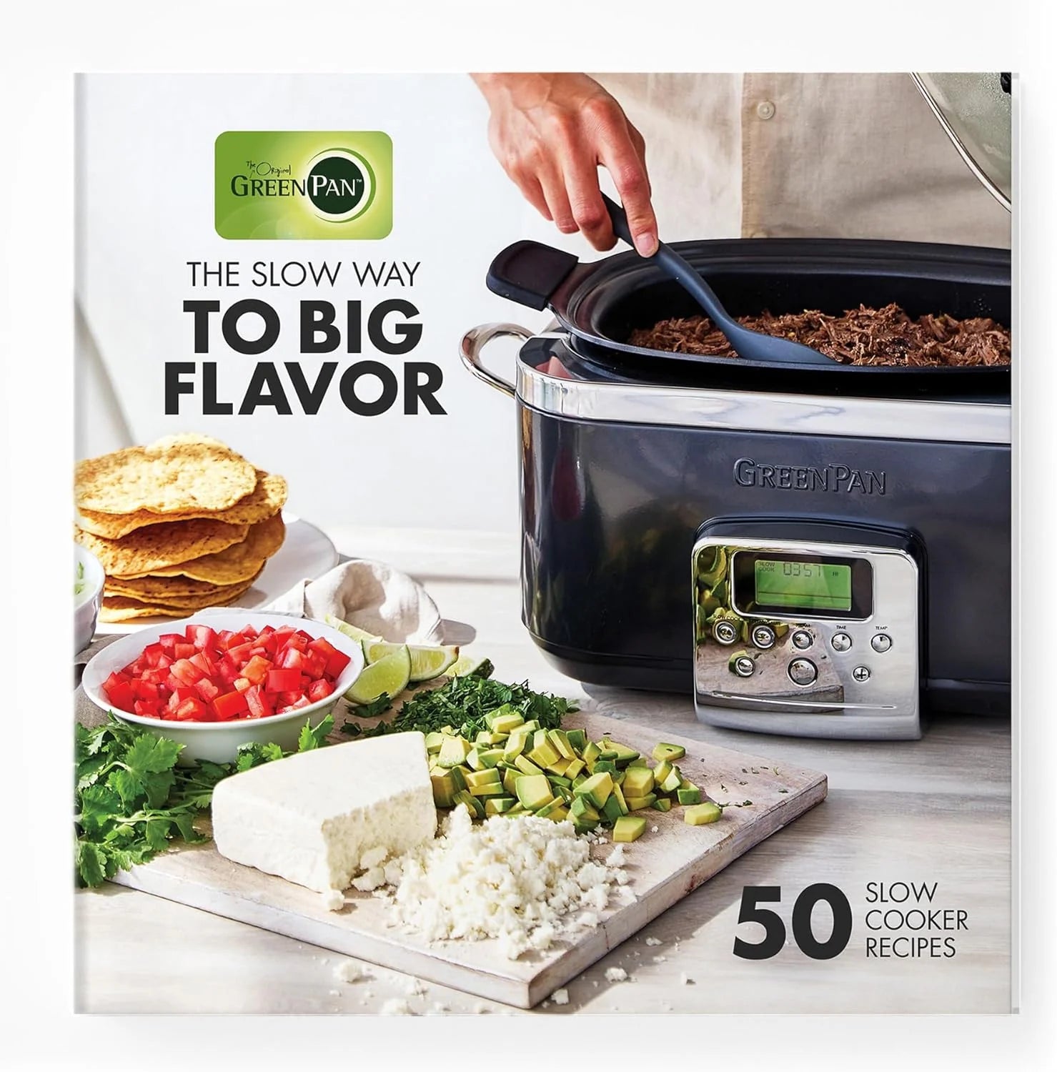 8-in-1 Programmable 6QT Electric Slow Cooker with Dishwasher-Safe Lid and Removable Base