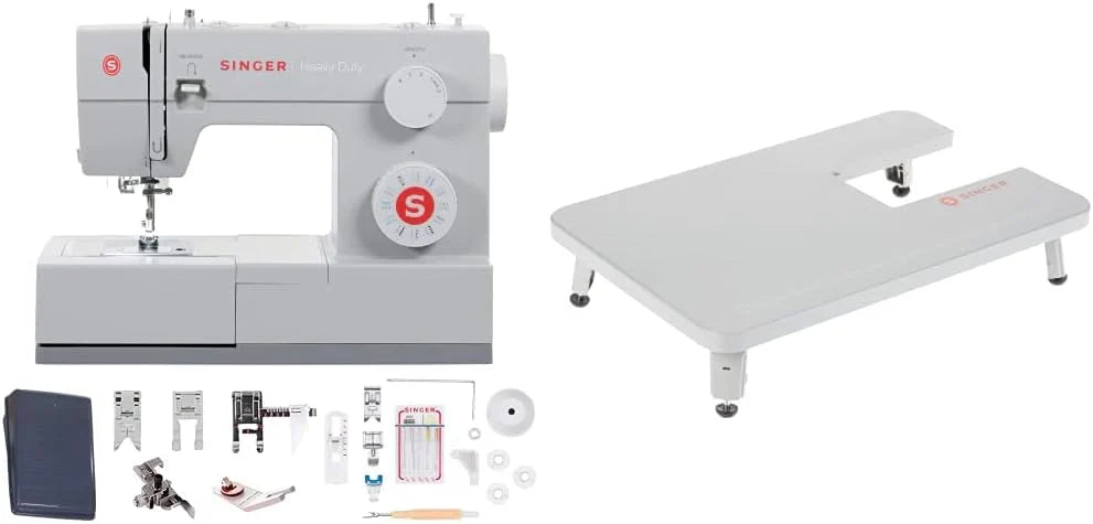 SINGER Heavy Duty 4423 High Speed Sewing Machine with Accessory Kit | Strong Motor With Enhanced Piercing Power, 97 Stitch Applications, Full Metal frame, 1-step Buttonhole & LED Light