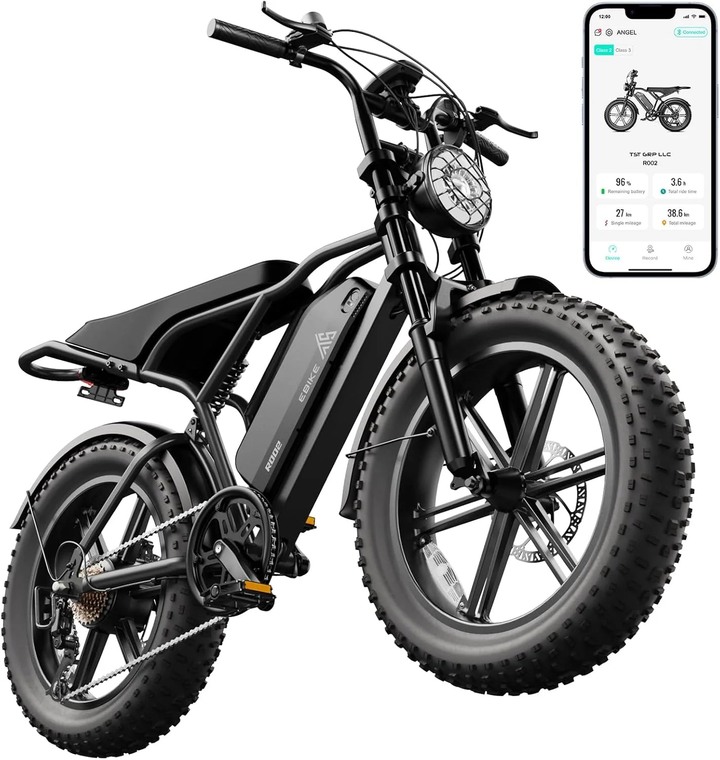 Electric Bike for Adults 1500W Peak 20 Fat Tire All-Terrain E-Bike 60/110 Miles 28 MPH Electric Dirt Bike
