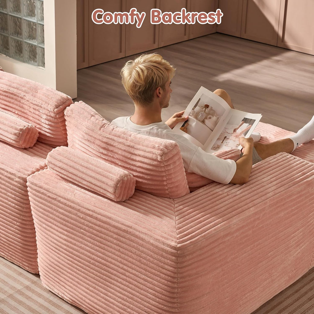 Ovios 104 Cloud Section Sofa L-shaped lounge chair, modern modular sofa