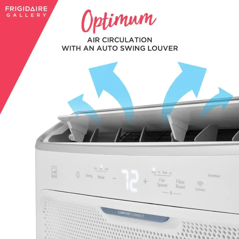 Frigidaire GHWQ103WC1 Inverter Quiet Temp Room Air Conditioner 10,000 BTU with Wi-Fi Connected