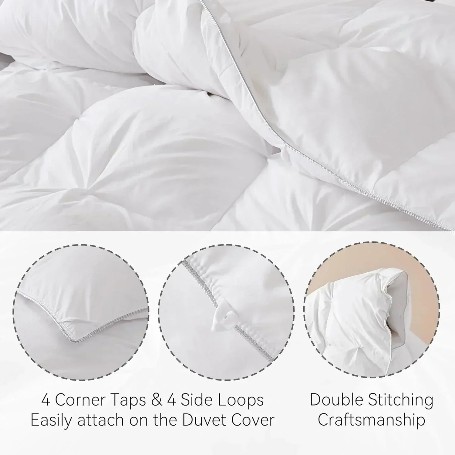 Premium Down Comforter 3D Baffle Box Design