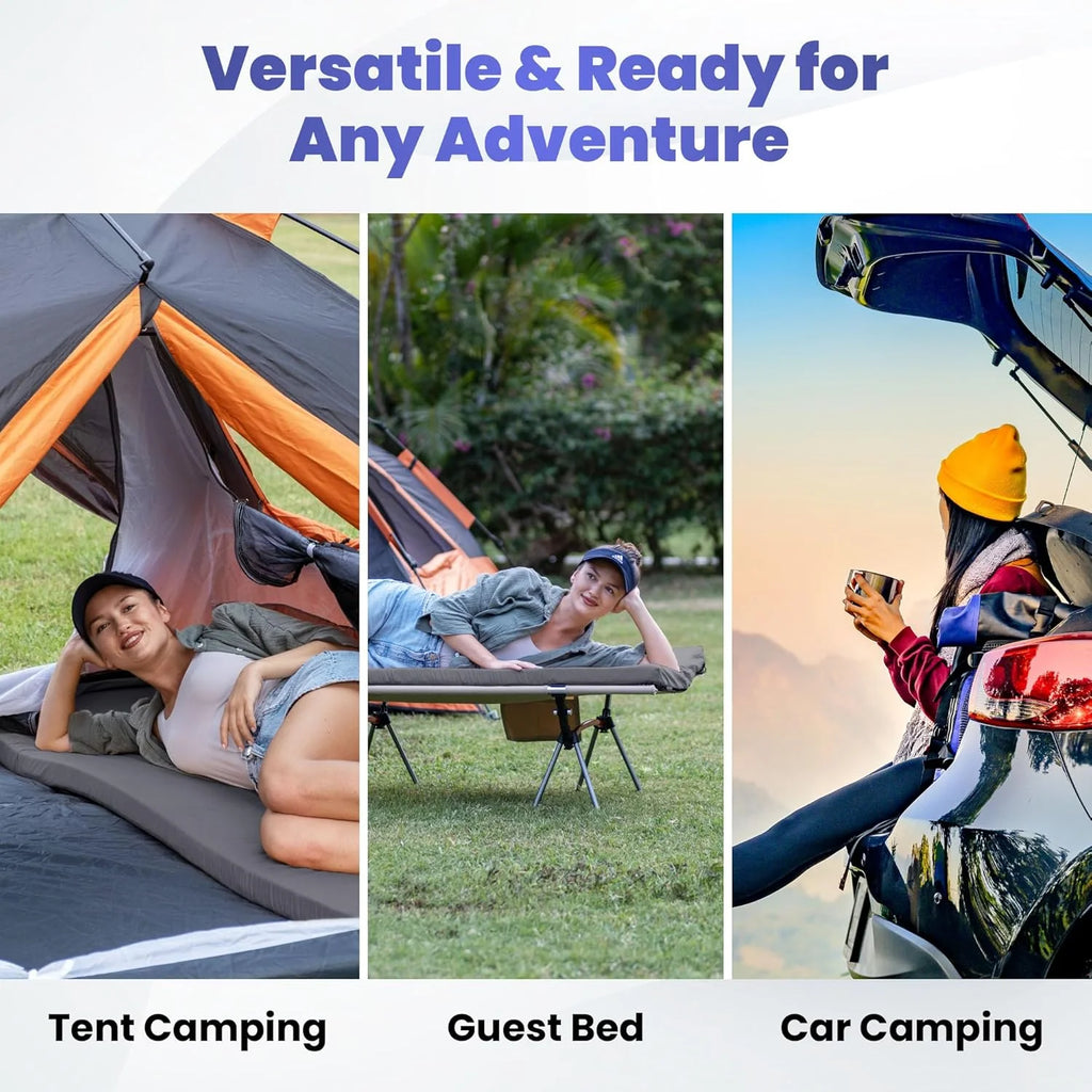Matrix Comfort-Cell Memory Foam Camping Mattress Pad, Portable Foam Sleeping Pad for Camping, Roll up Sleeping Mat for Adults Floor Mattress Guest Floor Bed for Sleepover, Car, Tent SUV Cot Mattress