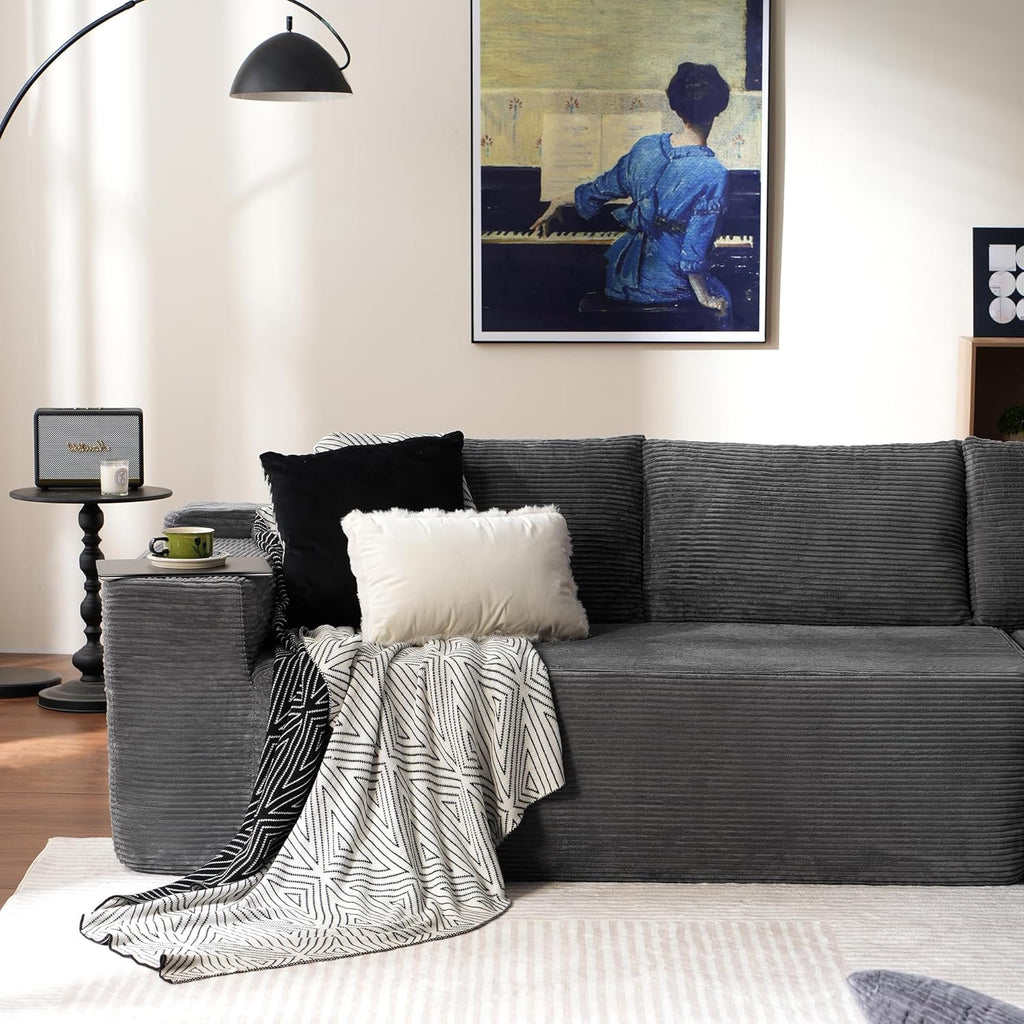 Ovios 104 Cloud Section Sofa L-shaped lounge chair, modern modular sofa