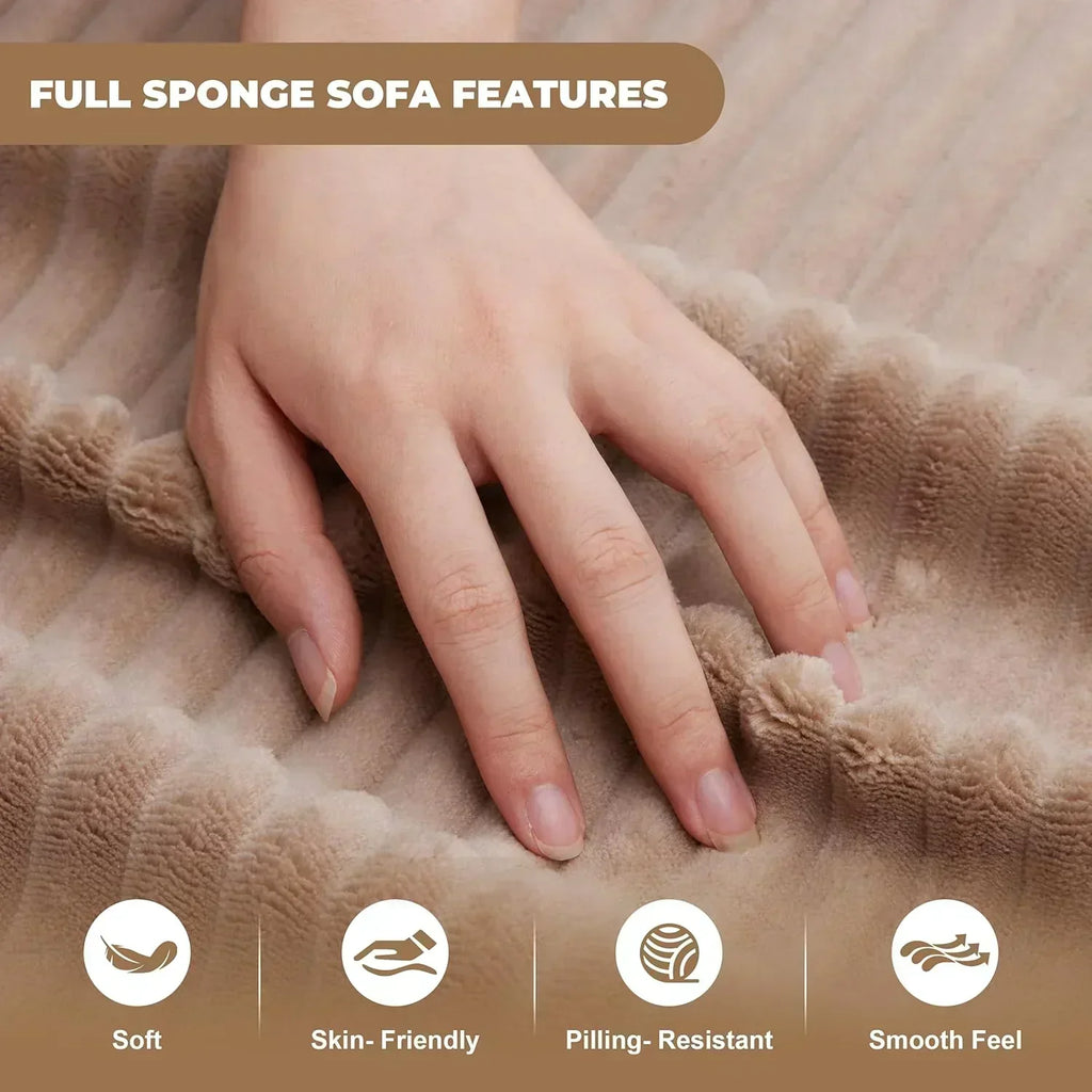 110-inch cloud sofa boneless sofa in the living room modular sofa with deep seats