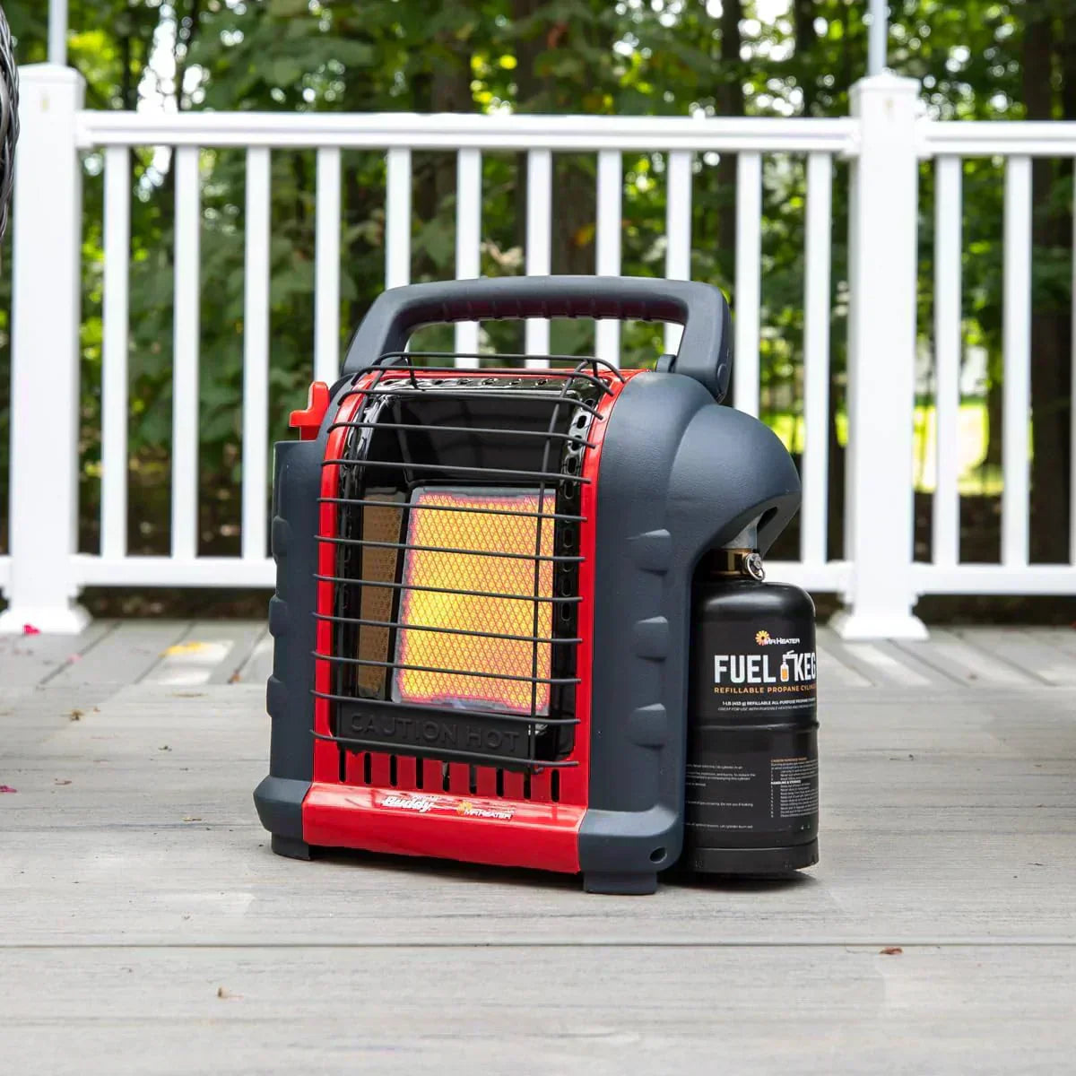 Portable Propane Radiant Heater 4000-9000 BTU for campers workshops patios and more