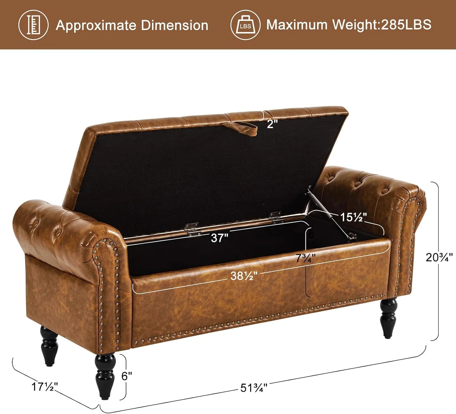 Furniliving Modern Storage Ottoman Bench, Sherpa Ottoman End of Bed Bench with Solid Wood Legs Upholstered Ottoman Benches with Storage Indoor Bench