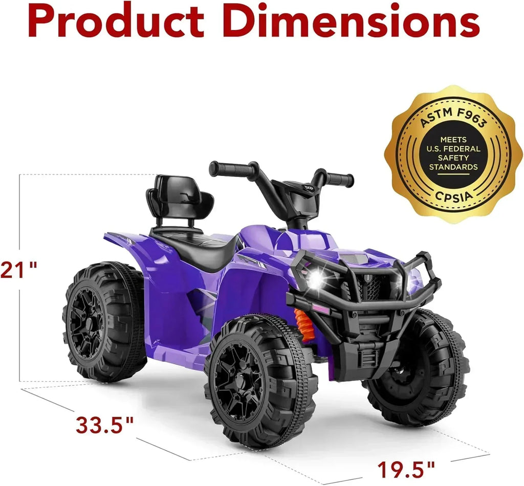 Best Choice Products 12V Kids Ride-On Electric ATV 4-Wheeler Quad Car Toy Bluetooth Audio