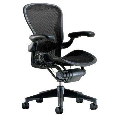 Aeron Executive Office Chair-Stainless Steel Size B-Fully Adjustable Arms-lumbar Support