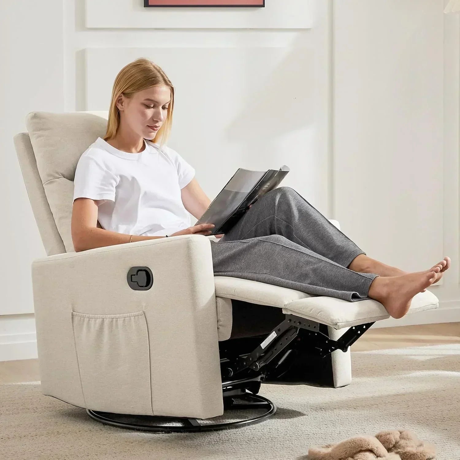 Sweetcrispy Massage Recliner Chair for Adults Adjustable Home Theater Seating