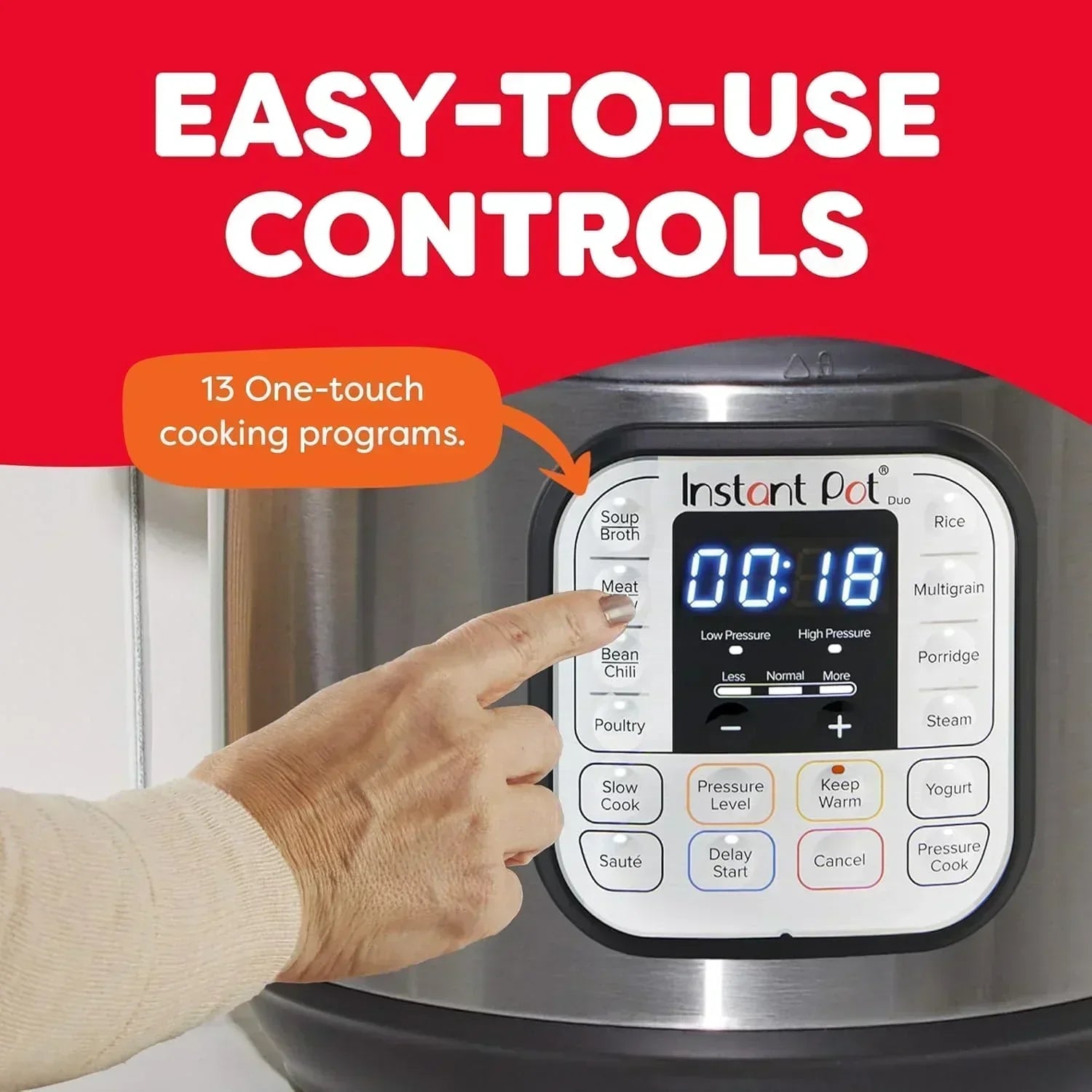 Instant Pot Duo 7 in 1 Electric Pressure Cooker Slow Cooker Rice Cooker Steamer Saut?? Pan
