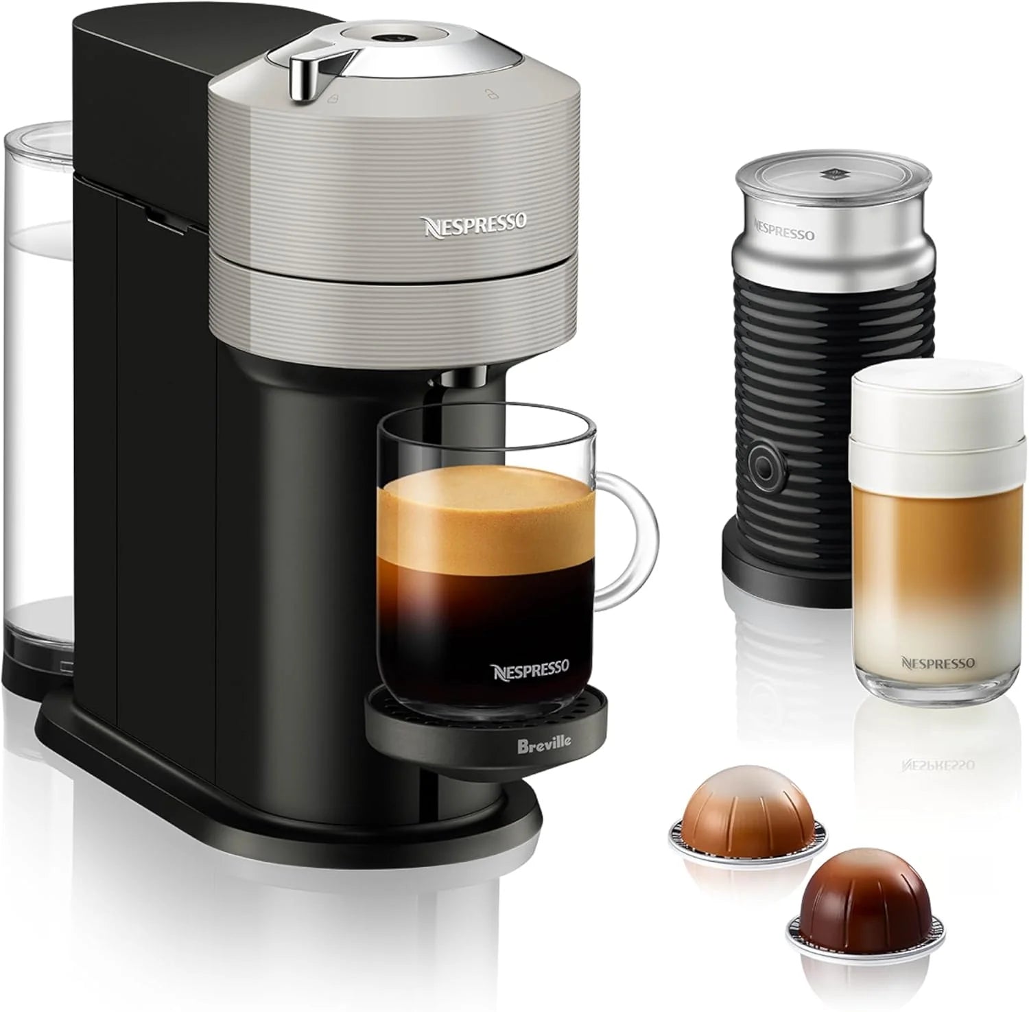 Nespresso Vertuo Next Coffee and Espresso Maker by Breville, with Aeroccino Milk Frother