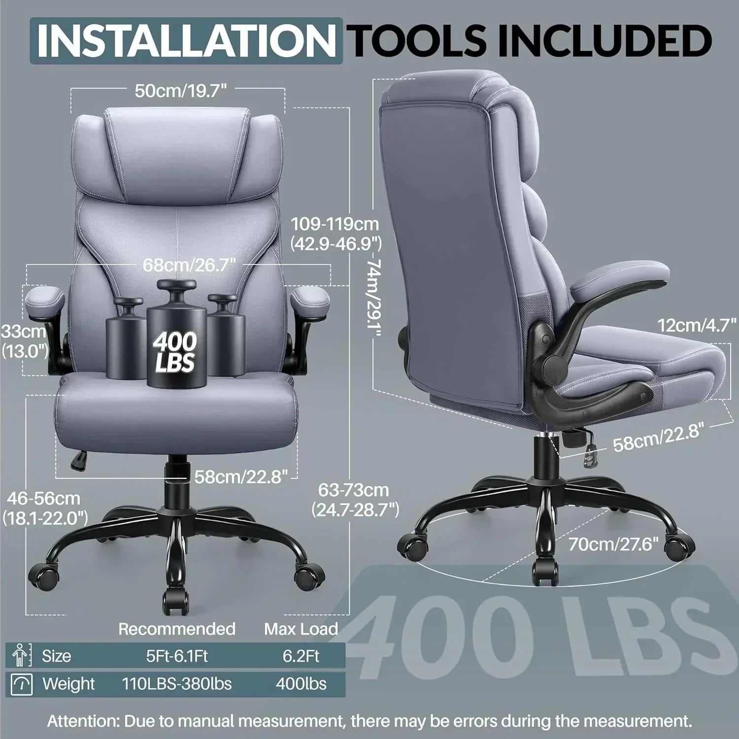 Office Chair Large High-Foot Computer Desk Chair Chair Lumbar Support Rotating Computer Chair