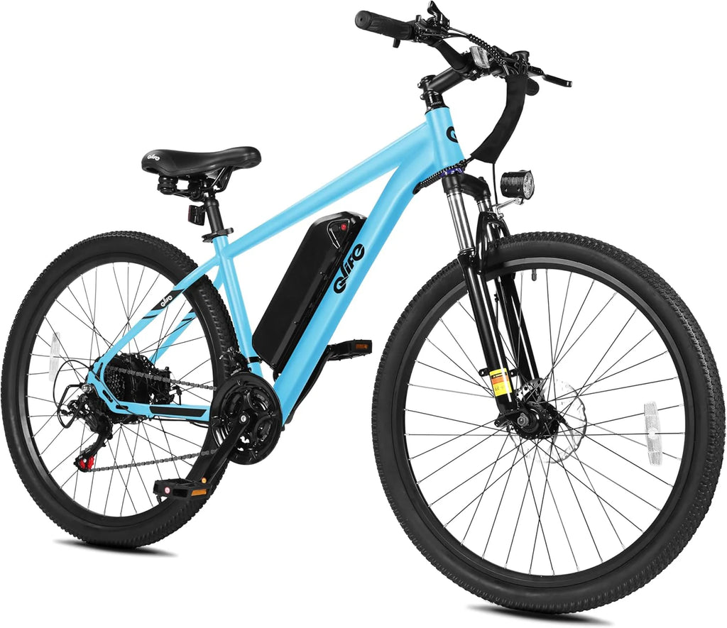 Qlife Racer Electric Bike for Adults - 21-Speed Mountain Lightweight Ebike