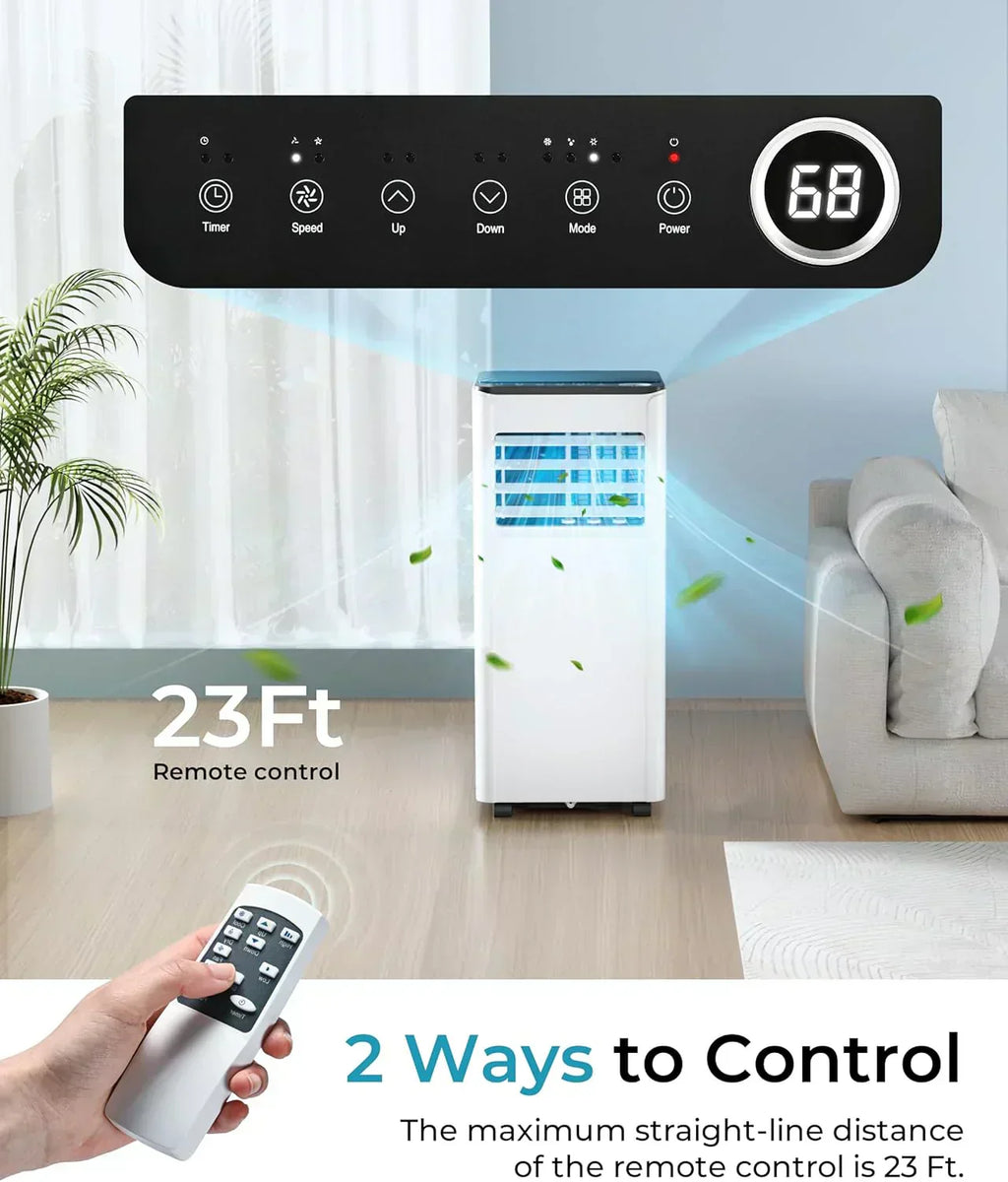 EUHOMY 8,000 BTU Portable Air Conditioners 4-in-1 Portable AC Unit Up to 350 Sq.Ft
