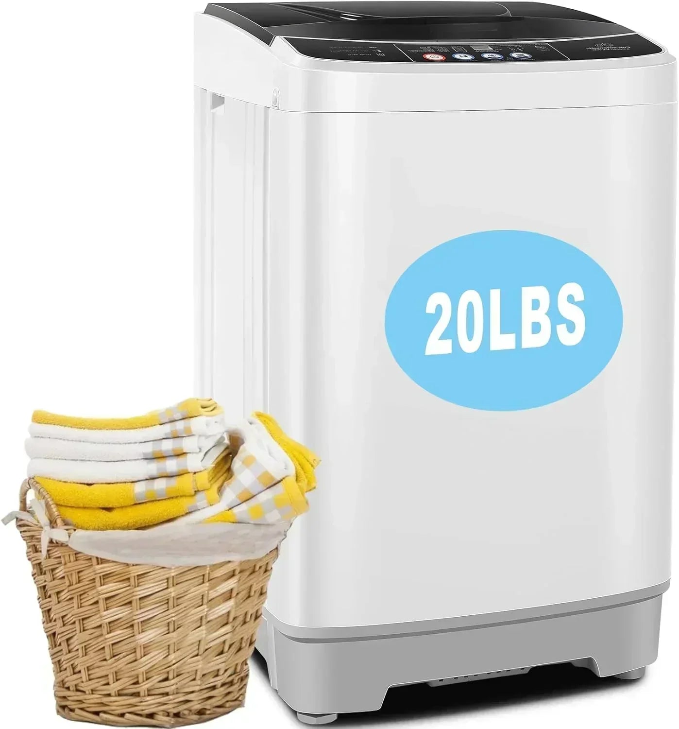 20Lbs Portable Washing Machine Nictemaw Portable Washer 2.8 Cu.ft Washer and Dryer Combo