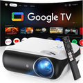Official Licensed Google TV Smart Projector, HAPPRUN 4K UHD Home Theater