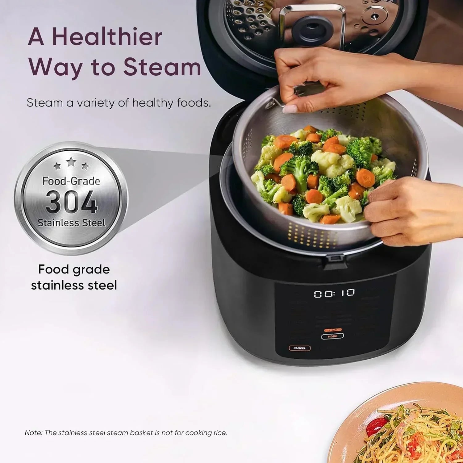 COSORI 10-Cup Rice Cooker with 24-Hour Heat Keeping and Non-Stick Ceramic Inner Pot