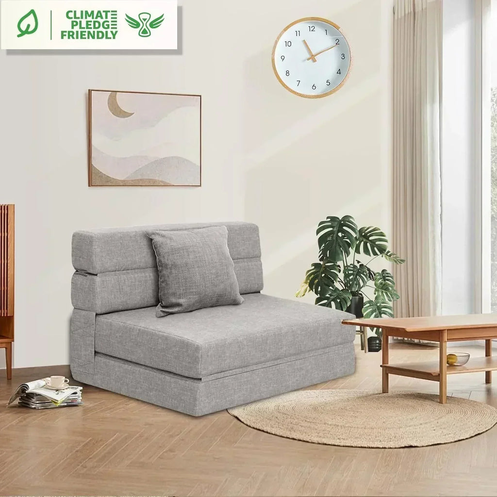 60 inch pull out sofa bed memory foam sofa with 2 pillows futon bed guest bed and pull out sofa