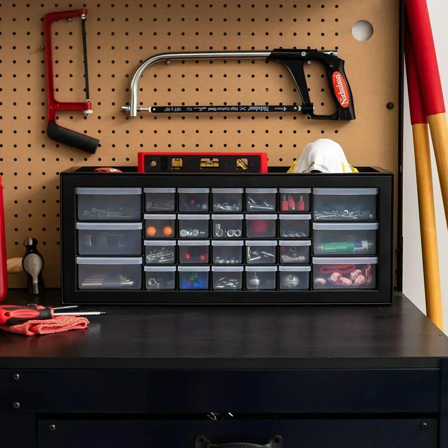 IRIS USA Screw Tool Organizer Small Parts Cabinet Chest Storage Drawers Organization Toolbox