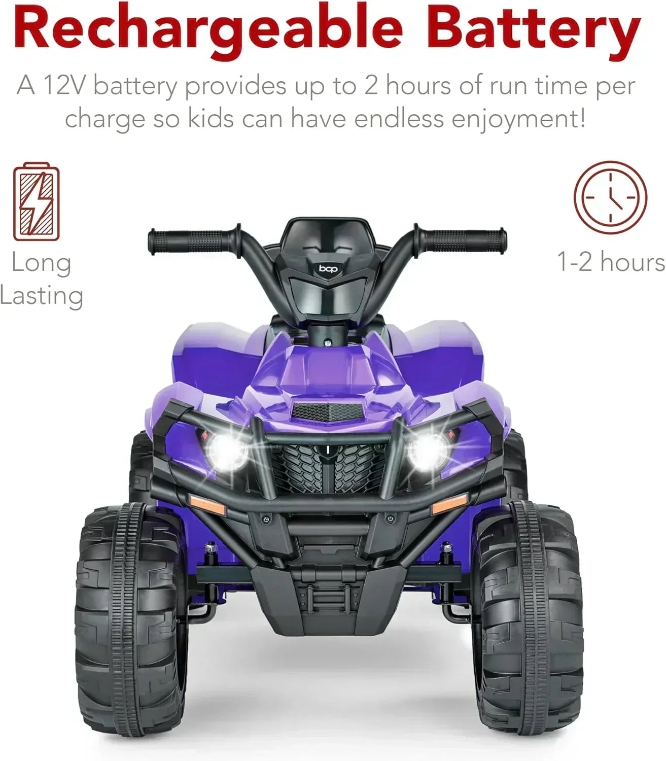 Best Choice Products 12V Kids Ride-On Electric ATV 4-Wheeler Quad Car Toy Bluetooth Audio