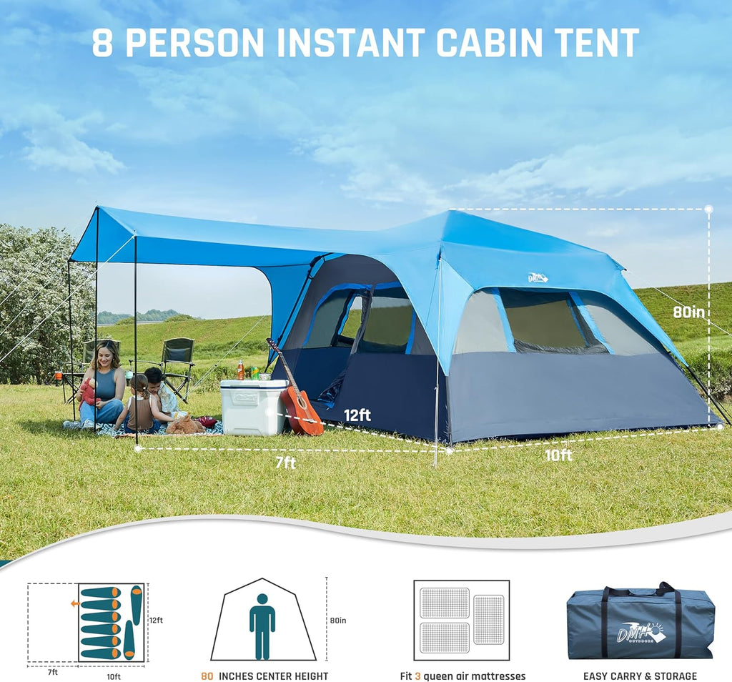Quick-opening tent family camping tent pop-up camping tent large waterproof tent