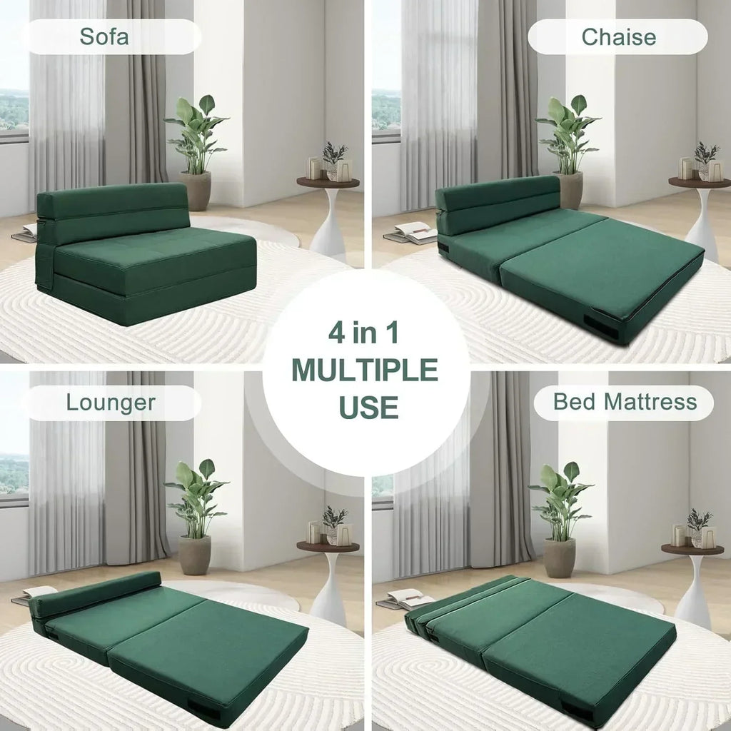 60 inch pull out sofa bed memory foam sofa with 2 pillows futon bed guest bed and pull out sofa