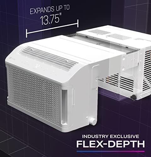 PHNT10CC Clearview Air Conditioner 10,300, Inverter Technology, Ultra Quiet, Medium Rooms up to 450 Sq. FT, Full Window View with Easy Installation, Energy-Efficient Cooling, 10300 BTU, White