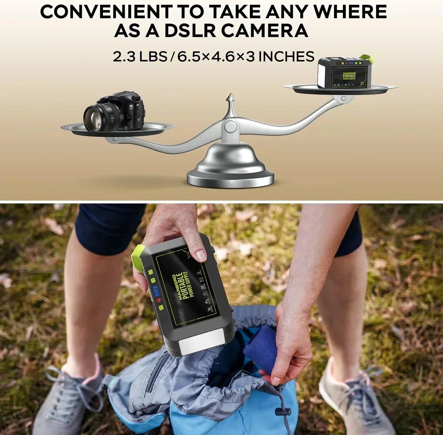 Portable Power Station 88Wh Camping Lithium Battery Solar Generator Fast Charging Power Bank