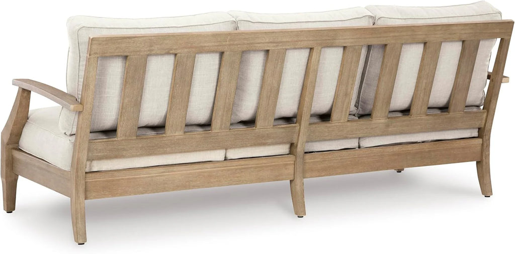 Coastal view outdoor terrace eucalyptus sofa