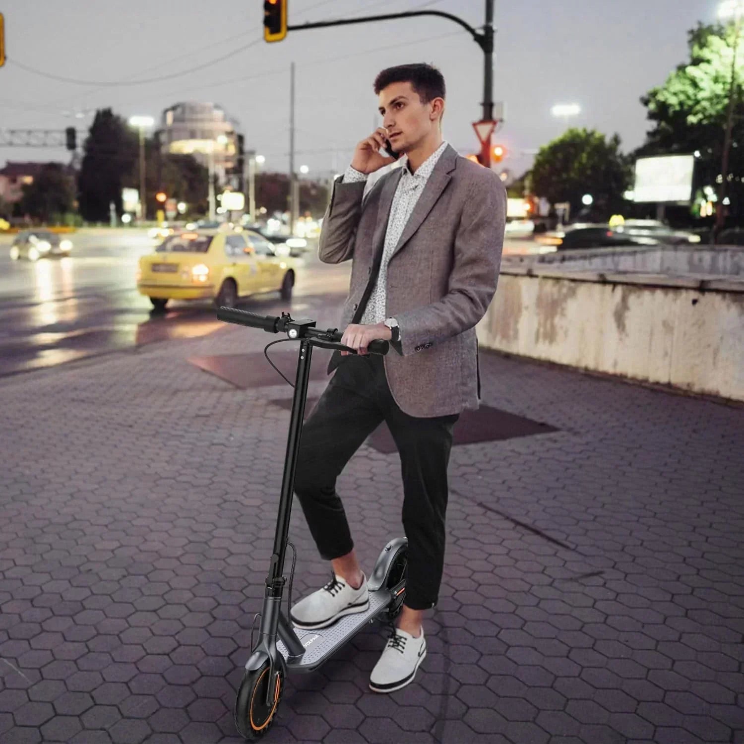 Electric Scooter 350W/500W Powerful Motor 8.5/10 Solid Tires 19/22Mph 28/21/12 Miles Range