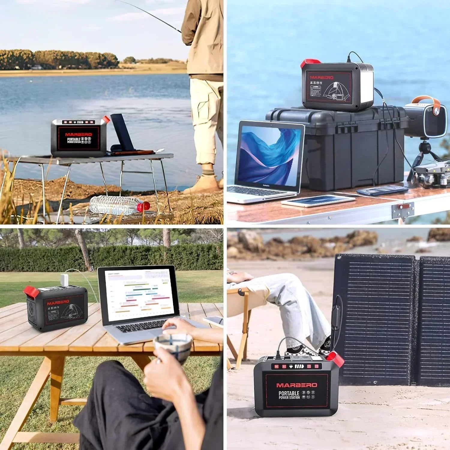 Portable Power Station 88Wh Camping Lithium Battery Solar Generator Fast Charging Power Bank