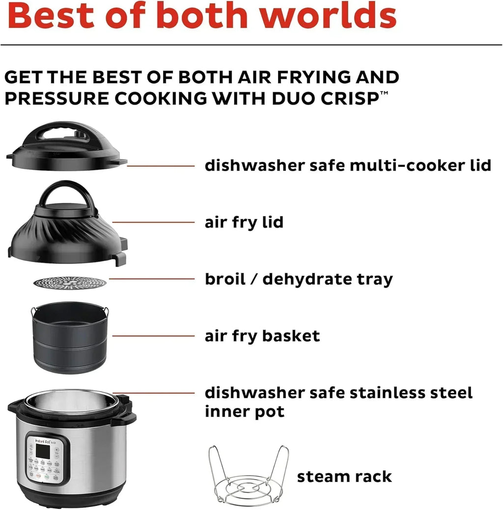 Instant Pot Duo 7 in 1 Electric Pressure Cooker Slow Cooker Rice Cooker Steamer Saut?? Pan