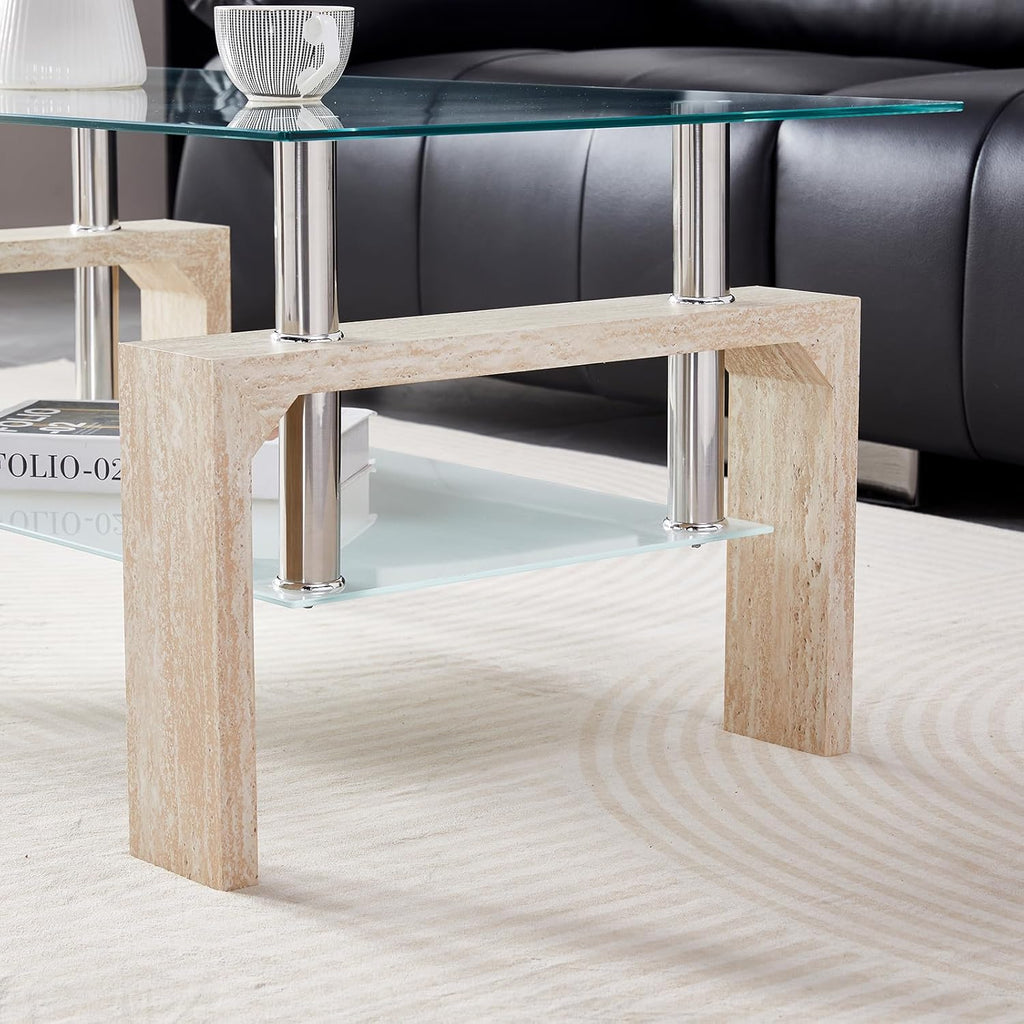 Living Room Rectangle Coffee Table Tea Table Suitable for Waiting Room Modern Side Coffee Table