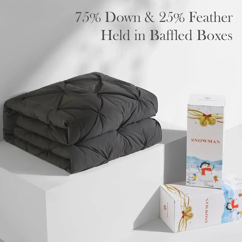 Premium Down Comforter 3D Baffle Box Design
