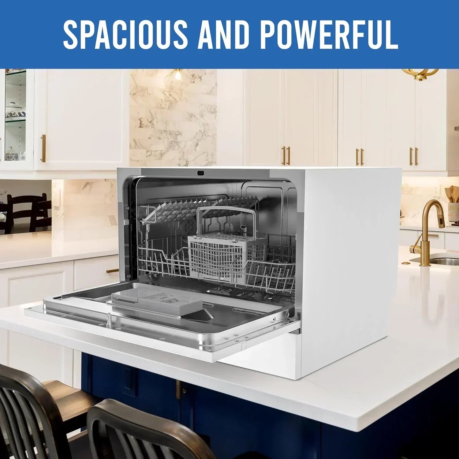 Farberware Compact 6-Station Dishwasher Portable Mini Countertop Dishwasher