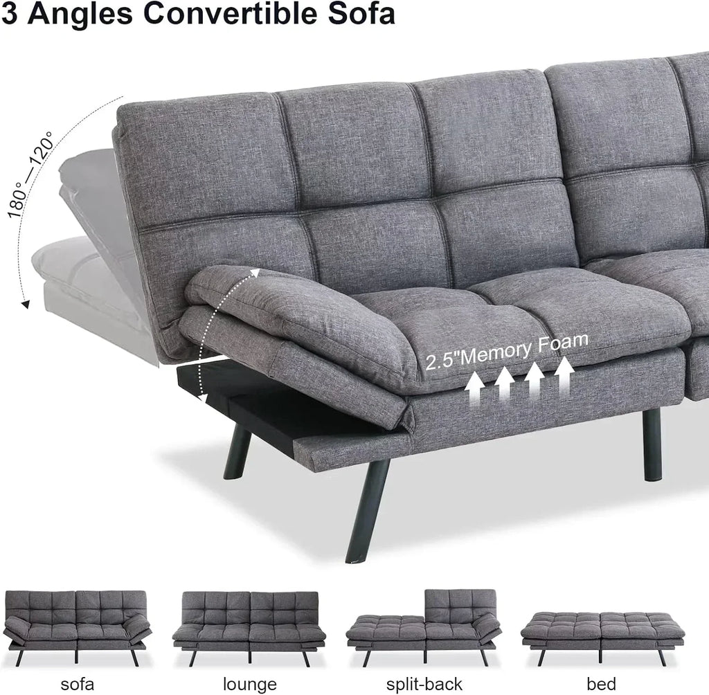 Futon Sofa Bed Memory Foam Sofa Bed Couch